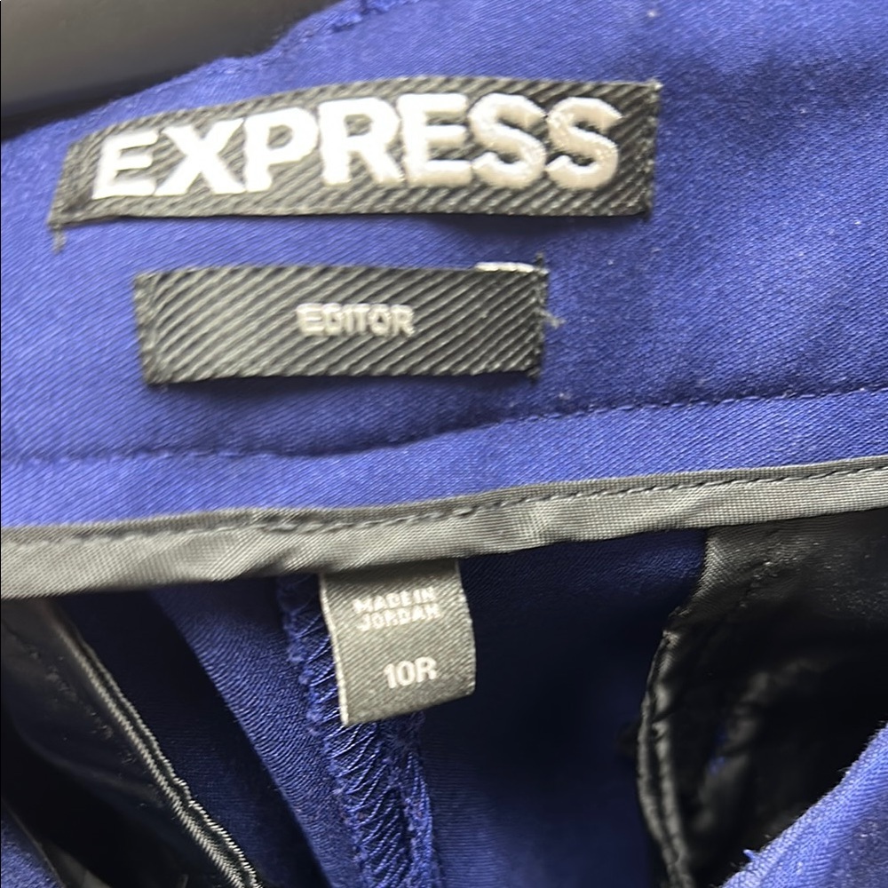 Express Royal Blue Editor Trousers